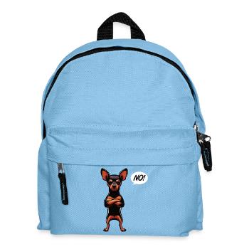 No Miniature Pinscher Pinscher Pinscher Owner - Kids' Backpack - light blue - Front
