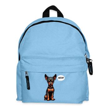 Pas de Pinscher miniature Pinscher Propriétaire de Pinscher - Sac à dos Enfant - bleu clair - Devant
