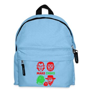 Welches Monster darf es sein? - Kinder Rucksack - Hellblau - Vorne