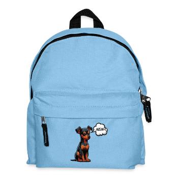 Pas de Pinscher miniature Pinscher Propriétaire de Pinscher - Sac à dos Enfant - bleu clair - Devant