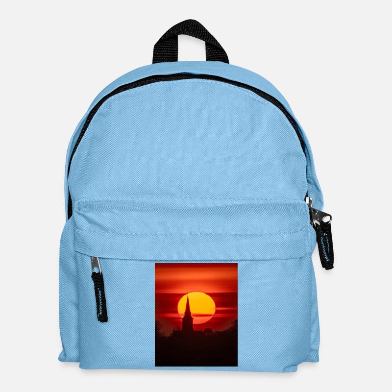 sunrise St Mary's Church Garforth Leeds - Kids' Backpack - light blue