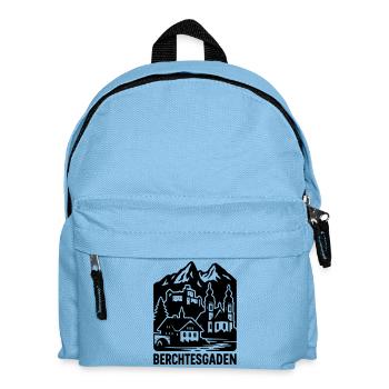 Berchtesgaden Silhouette Landmark - Kids' Backpack - light blue - Front