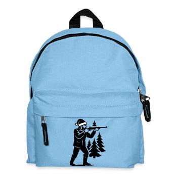 Jäger Geschenk Weihnachten Jagen Weihnacht - Kinder Rucksack - Hellblau - Vorne