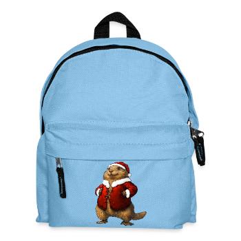 Marmots Christmas / Santa - Kids' Backpack - light blue - Front