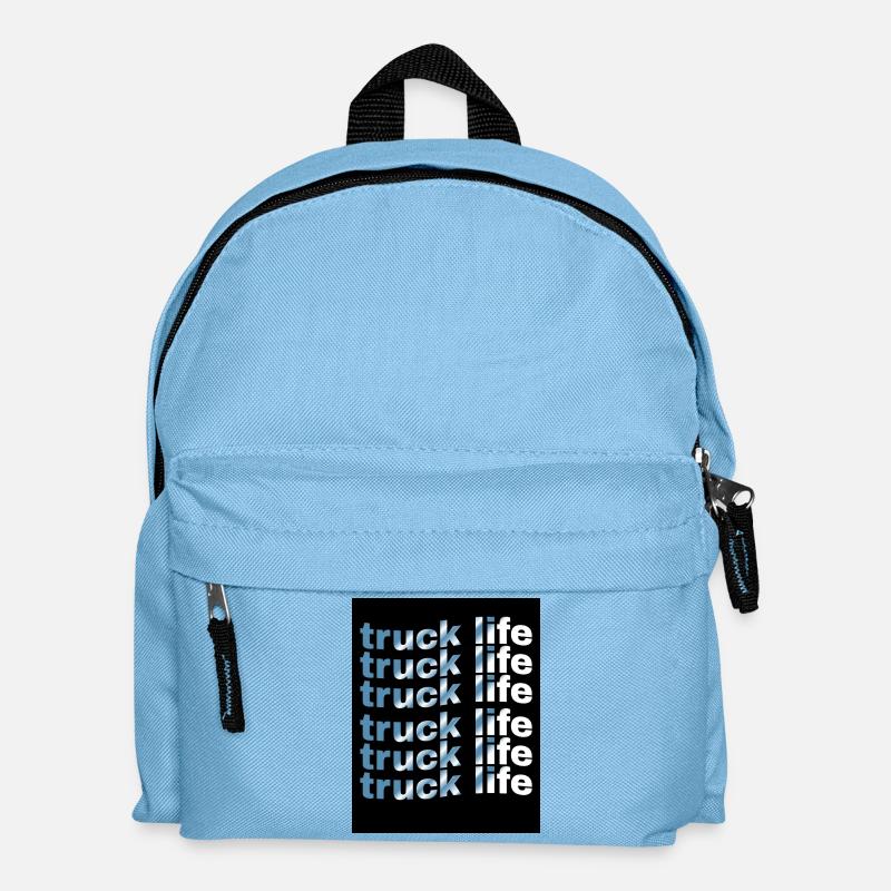 Lkw-Lebensdauer-Rastergradient - Kinder Rucksack - Hellblau
