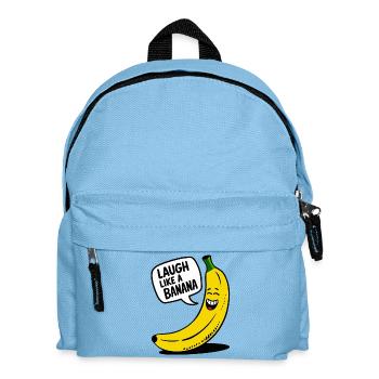Laugh like a banana - Kids' Backpack - light blue - Front
