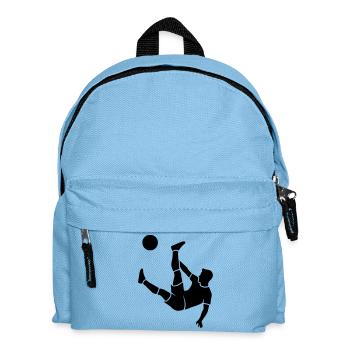 Vecteur de buts en tir de pied aérien en football - Sac à dos Enfant - bleu clair - Devant