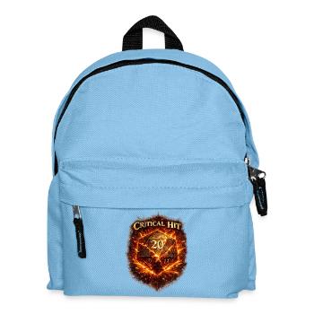 T-shirt Critical Hit – Dé 20 jeu de rôle - Sac à dos Enfant - bleu clair - Devant