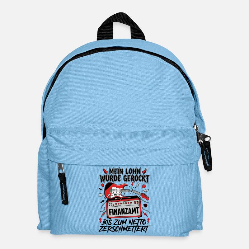 Mein Lohn Wurde Gerockt - Kinder Rucksack - Hellblau