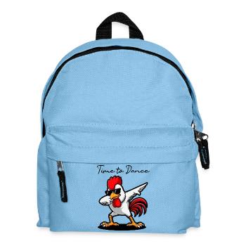 Coq urbain en lunettes noires - Sac à dos Enfant - bleu clair - Devant