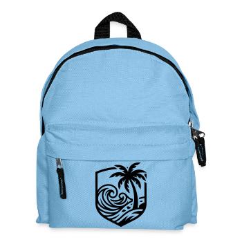 Océan de plage des palmiers - Sac à dos Enfant - bleu clair - Devant