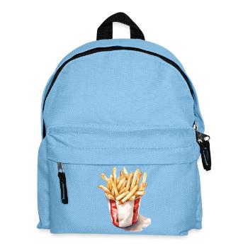 Illustration artistique des frites - Sac à dos Enfant - bleu clair - Devant