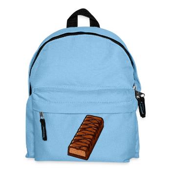 Chocolate Bar with Zigzag Glaze - Kids' Backpack - light blue - Front