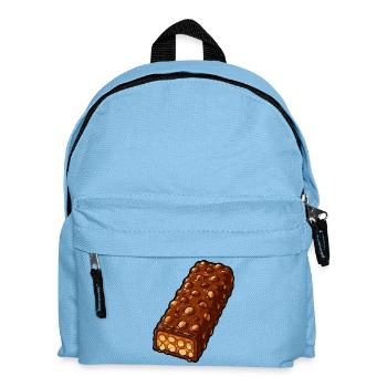 Knuspriger Nuss-Schokoriegel - Kinder Rucksack - Hellblau - Vorne