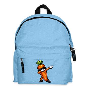 Dabbing Karotte / Möhre - Kinder Rucksack - Hellblau - Vorne