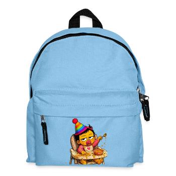 Feast Baby: Colorful Spots - Kids' Backpack - light blue - Front