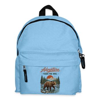 Hiking - Adventure Feeds The Soul - Kids' Backpack - light blue - Front