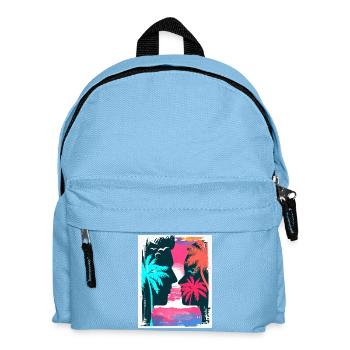Neon Tropics Silhouette Romance - Kinder Rucksack - Hellblau - Vorne