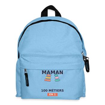 Maman 100 métiers en 1 - Sac à dos Enfant - bleu clair - Devant