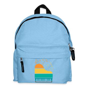 Piano Piano Musician Gift Gift Idea - Kids' Backpack - light blue - Front