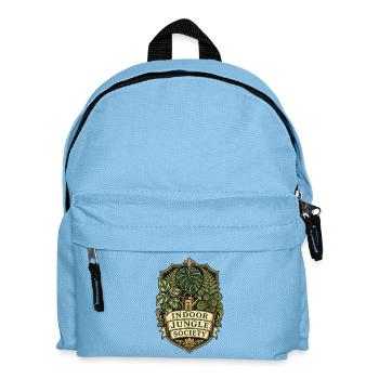 Indoor Jungle Society – Zimmerpflanzen Club - Kinder Rucksack - Hellblau - Vorne