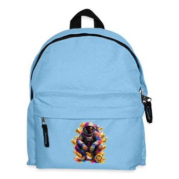 Colorful Space Astronaut - Kids' Backpack - light blue - Front