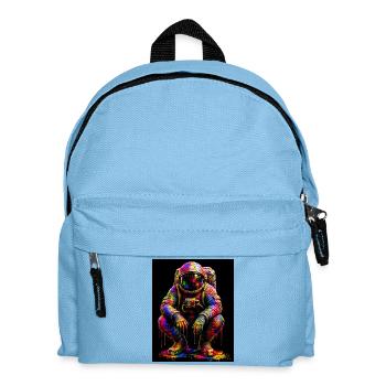 Colorful Space Astronaut - Kids' Backpack - light blue - Front