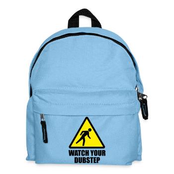 Watch your DUBstep - Parodie (Farben änderbar) - Kinder Rucksack - Hellblau - Vorne