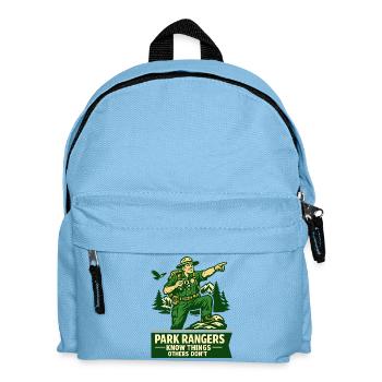 Ranger Wissen Dinge Andere Nicht Spruch - Kinder Rucksack - Hellblau - Vorne