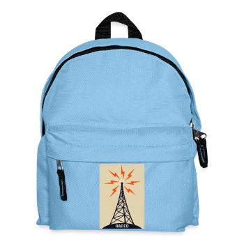 Radioturm auf Sendung - Kinder Rucksack - Hellblau - Vorne