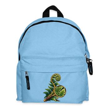 Fern durch eine Feldlinse - Kinder Rucksack - Hellblau - Vorne