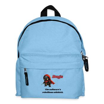 Bugs - The software's rebellious sidekick. - Kids' Backpack - light blue - Front