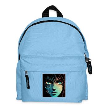 Anime Digital - Kinder Rucksack - Hellblau - Vorne