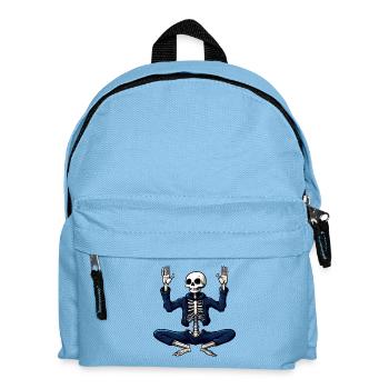Skeletons Yoga Blue - Kids' Backpack - light blue - Front