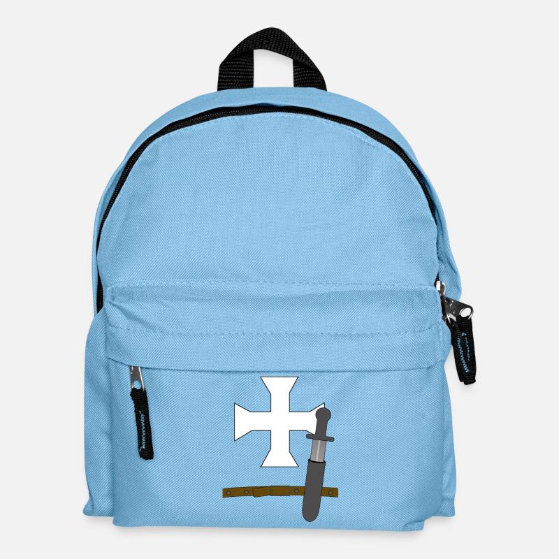 Kreuzritter - Kinder Rucksack - Hellblau