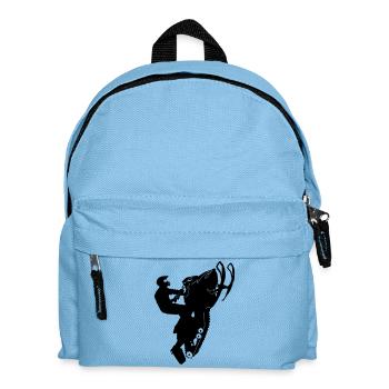 Snowmobil, Snowboarder, Freestyle - Kinder Rucksack - Hellblau - Vorne