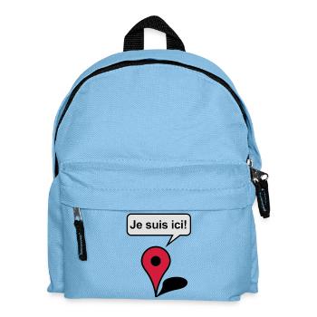 I am here! Google Maps - Kinder Rucksack - Hellblau - Vorne