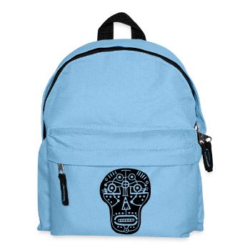 Totenkopf - Kinder Rucksack - Hellblau - Vorne