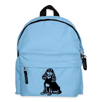 Cocker Spaniel - Kinder Rucksack - Hellblau - Vorne