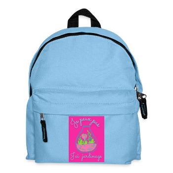 JE PEUX PAS,PRINTEMPS,JARDINAGE,RETRAITE,PRINTEMPS - Sac à dos Enfant - bleu clair - Devant