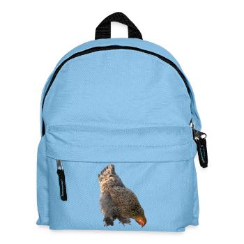 Huhn - Kinder Rucksack - Hellblau - Vorne