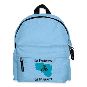La Bretagne , ça se mérite 2, - Sac à dos Enfant - bleu clair - Devant