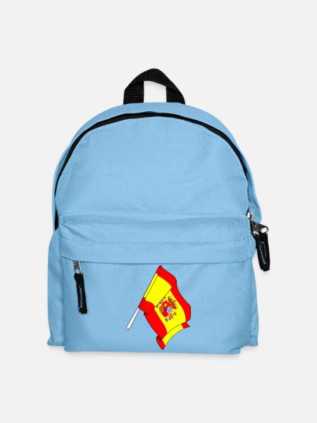 Flagge von Spanien - Kinder Rucksack - Hellblau