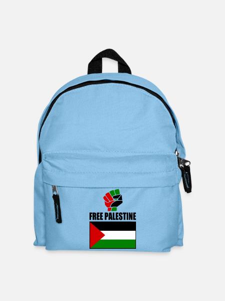 Free palestine - Kinder Rucksack - Hellblau