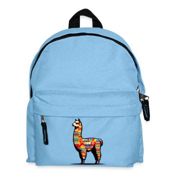 Alpaca - Kids' Backpack - light blue - Front