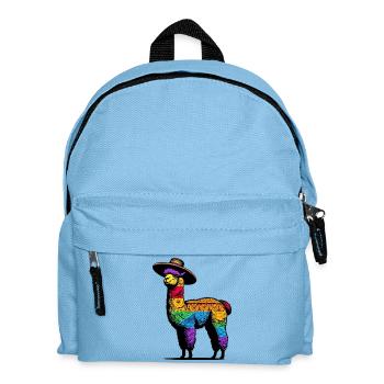 Alpaca - Kids' Backpack - light blue - Front