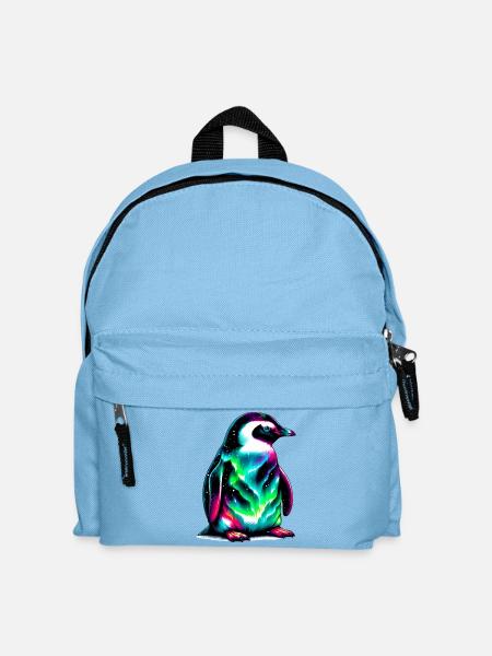 Pinguin - Kinder Rucksack - Hellblau