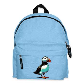 Papageitaucher - Kinder Rucksack - Hellblau - Vorne