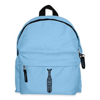 Zebra with Unique Stripes - Kids' Backpack - light blue - Front