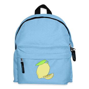 Lemon, yellow - Kids' Backpack - light blue - Front